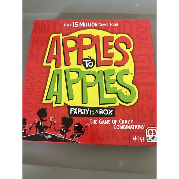 APPLES TO APPLES - PARTY BOX MATTEL GAME COMPLETE ENGLISH ONLY Game - Picture 7 of 7